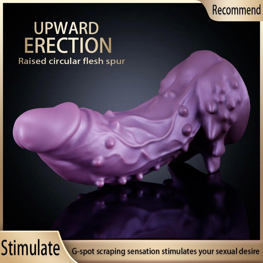 Realistic Alien Design Silicone Dildo - Liquid Silicone Adult Toy for Women, Couples Pleasure, Sensual Intimacy Enhancer
