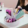 Nail Tool Holder with 18 Hole 7 Separate Compartments Nail Drill Holder for 3Celsius32 Inch Bits