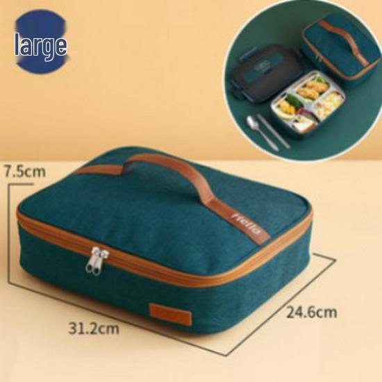 Aluminum Foil Insulated Lunch Bag - Waterproof, Portable Meal Tote for Work or School