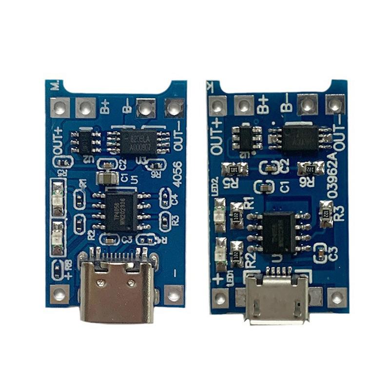 10Pcs 1A Tp4056 Lithium Battery Charging Board Type C Micro With Protection Board For Lithium Charging Module
