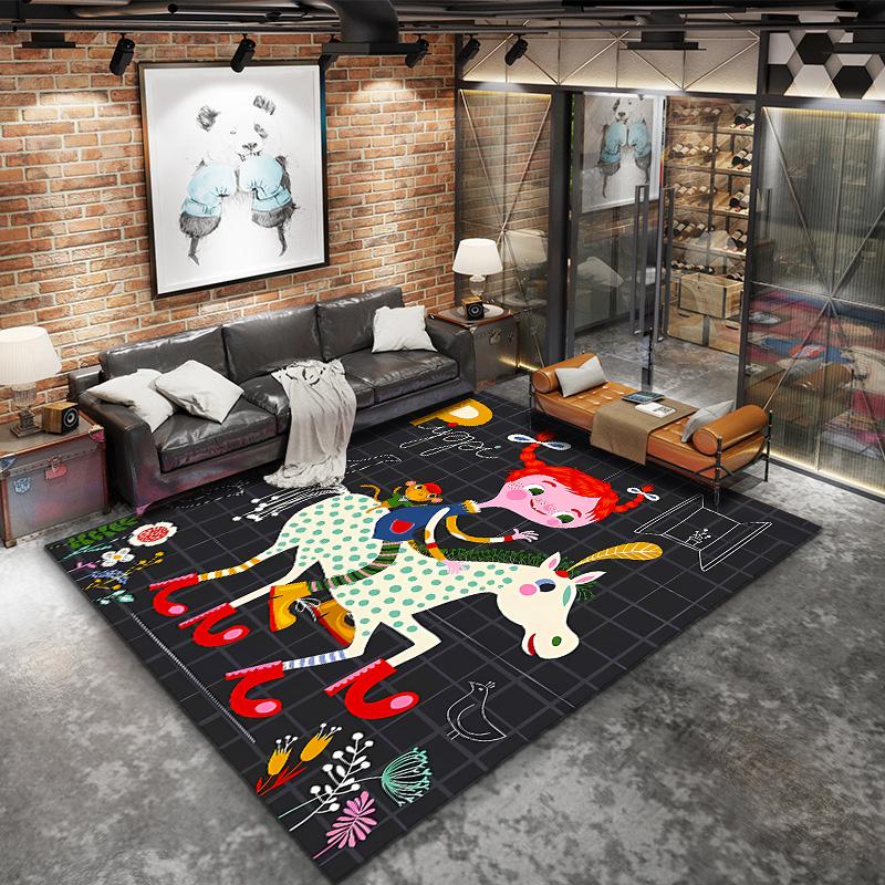 Pippi Carpet Rug For Living Room Bedroom Home Sofa Decoration Kids Play Nonslip Floor Mat