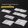 Elegant 3-Compartment Melamine Dipping Dish