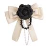 Luxurious Camellia Bow Pearl Chain Brooch Ladies Wedding Dress Decorations New Souvenir Gifts for Girls Bag Charm