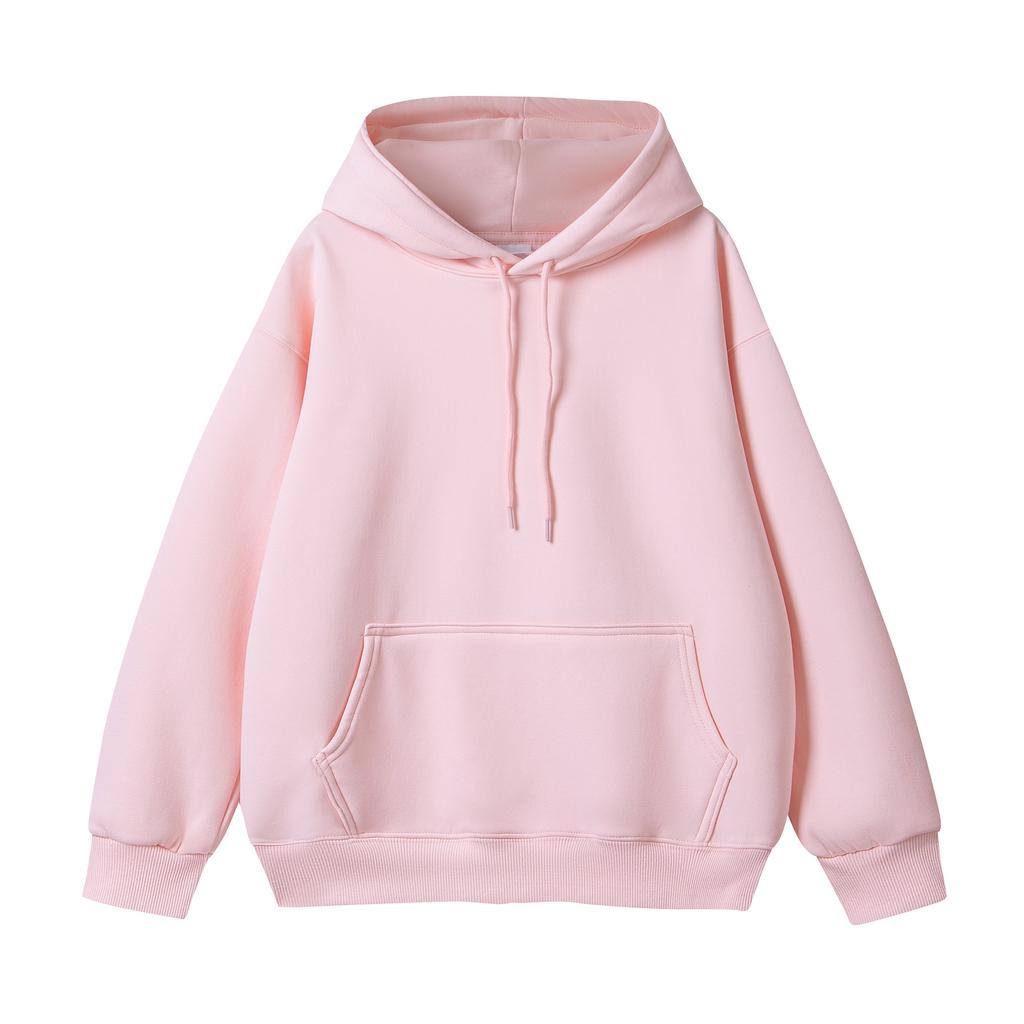 Cotton Silver Fox Fleece Hooded Sweatshirt Hong Kong Style Youth Fleece-Lined Oversized Fashionable Youth Sweatshirt