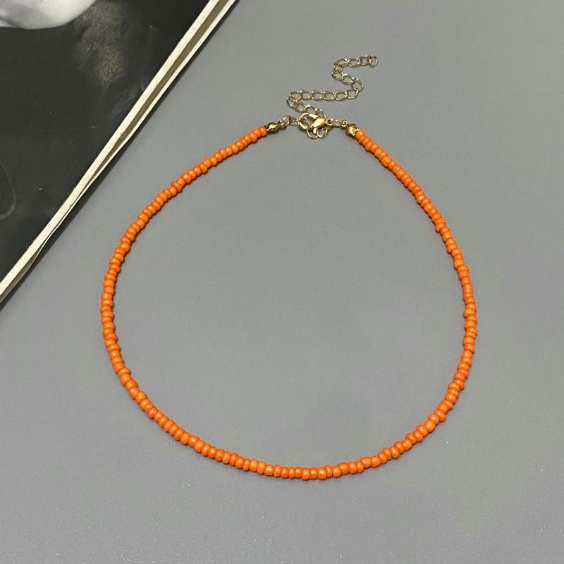 NEW Simple Seed Beads Choker Women Korean Fashion Charm Colorful Handmade Boho Collar Chain Neck Necklace Femme Jewelry Gift
