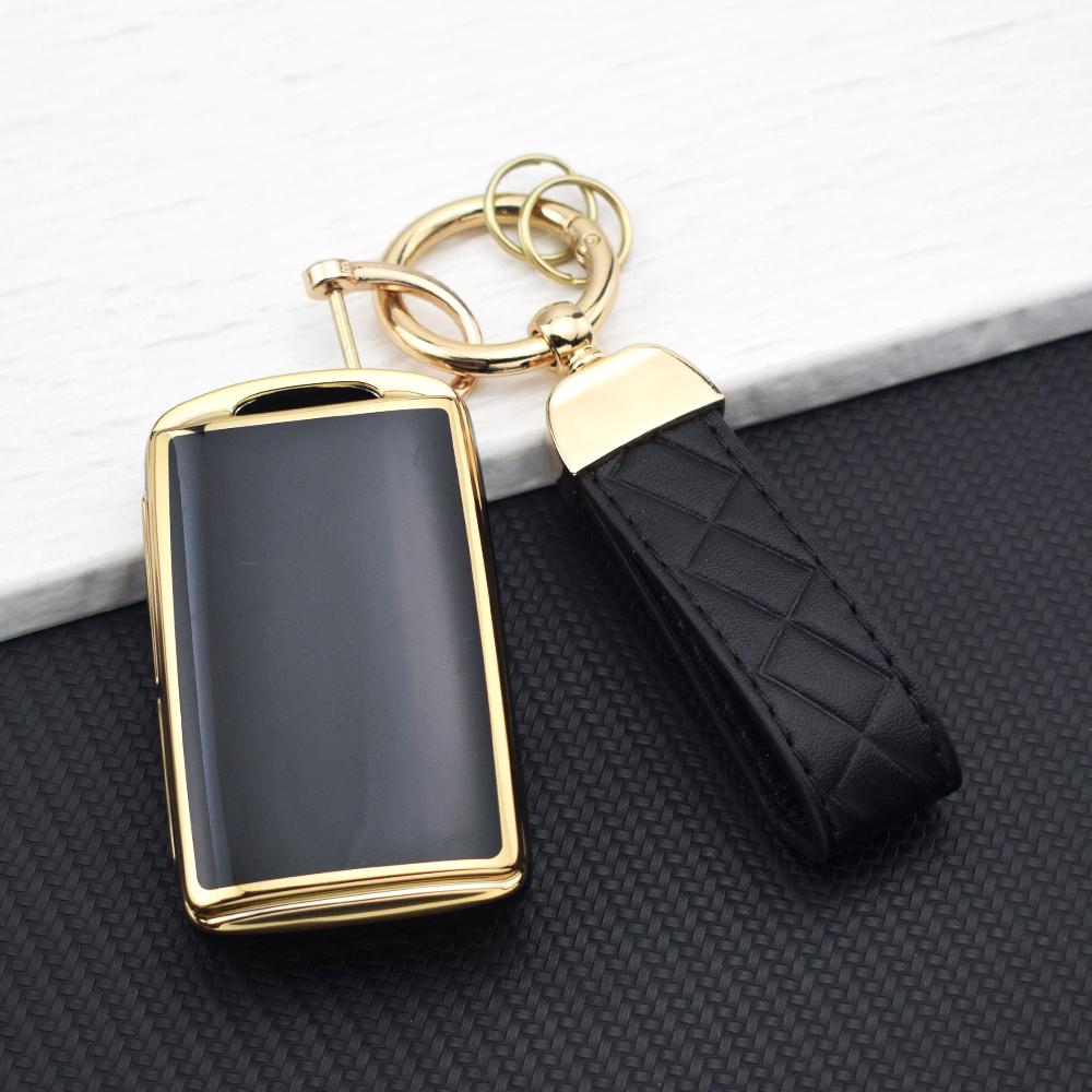 3/4 Buttons Anti-Scratch Tpu Car Key Cover For Mazda 3 Axela Cx-30 Cx-5 Cx4 Cx8 Cx9 - Keyless Fob Protector Key Rings