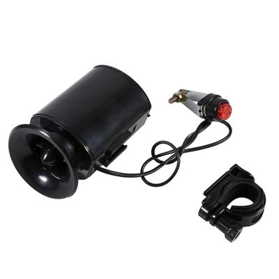 Black 6 Loud Sound Electronic Horn Bell Ring Bell Alarm Speaker Bicycle Handlebar Accessory