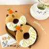 Plush Capybara Doughnut Stuffed Toy Animal Keychain Room Decoration Gifts Kid