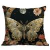 New Imitation 3d Butterfly Printed Pillowcase Retro Home Sofa Cushion Pillowcase Decoration