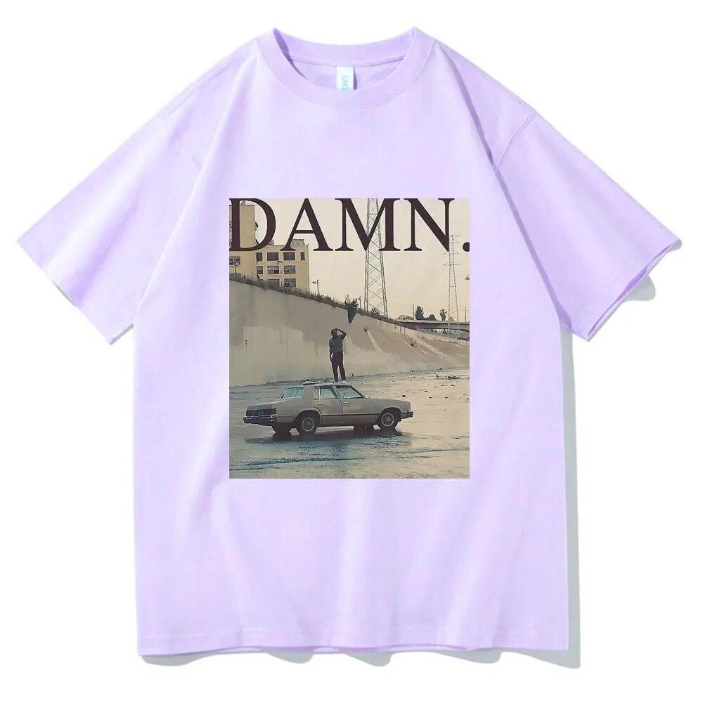 Camisetas del rapero Kendrick Lamar Damn, camiseta Retro del álbum Mr Morale & The Big Steppers, camisetas de algodón de gran tamaño Unisex para mujer, ropa de calle