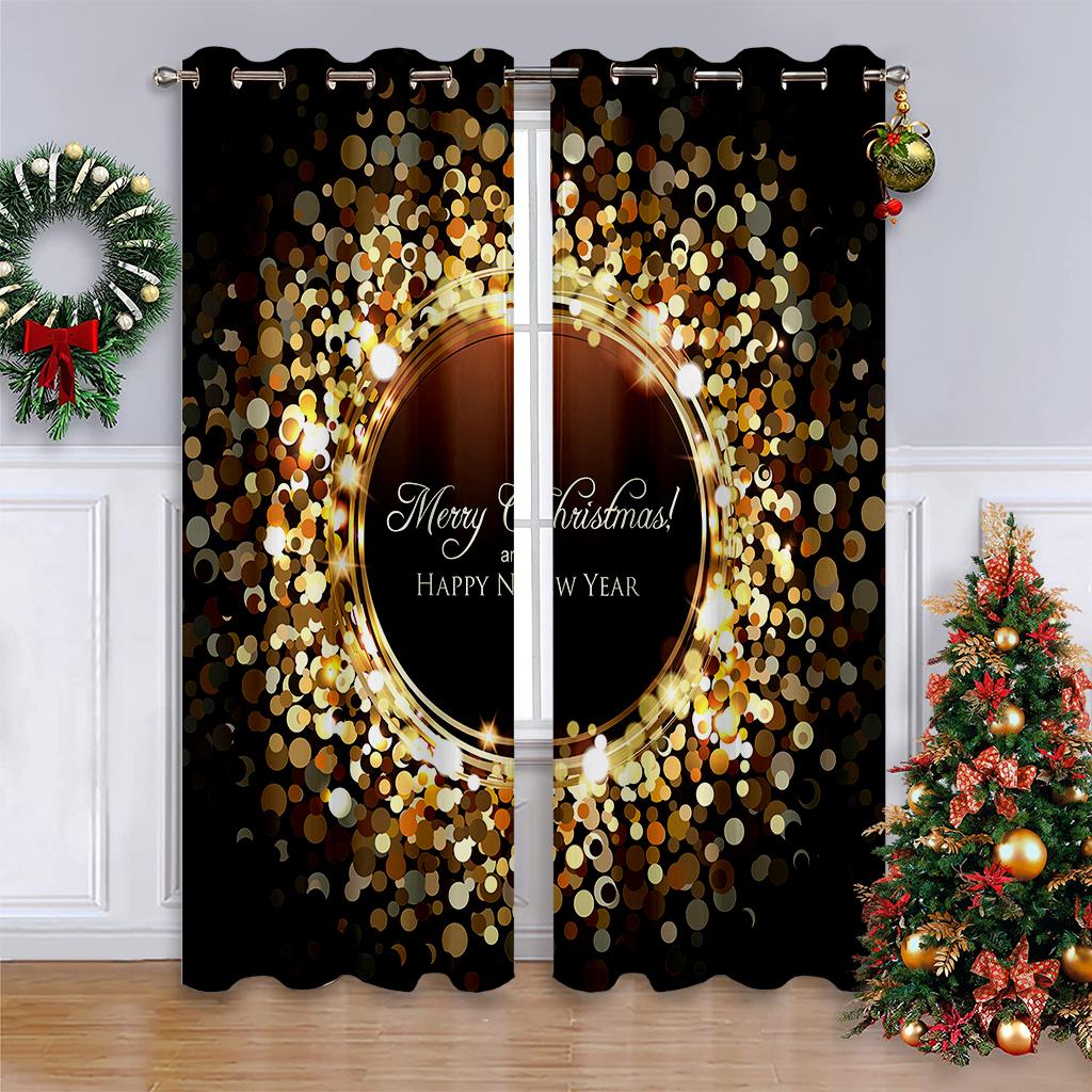 Vánoční okenní závěsy Dekor pro domácnost Ložnice Kuchyň Obývací pokoj Vánoční ozdoba Vánoční dárky Navidad Natal Nový rok