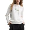 Fila X Rousseau Heritage Series Casual Comfortable Embroidered Knit Long Sleeve Sweatshirt Women Sweatshirt Oatmeal F11W448213F-BG
