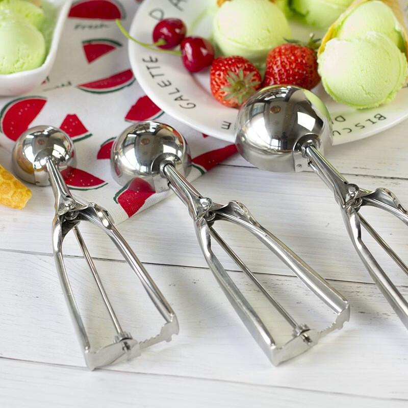 Stainless Steel Ice Cream Scoop Set (3-Piece)