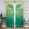 Shades Z-zalda Blackout Curtain for Room 2 Panel Partition Curtains Child Room Tulle for Bedroom Halloween Decoration Living