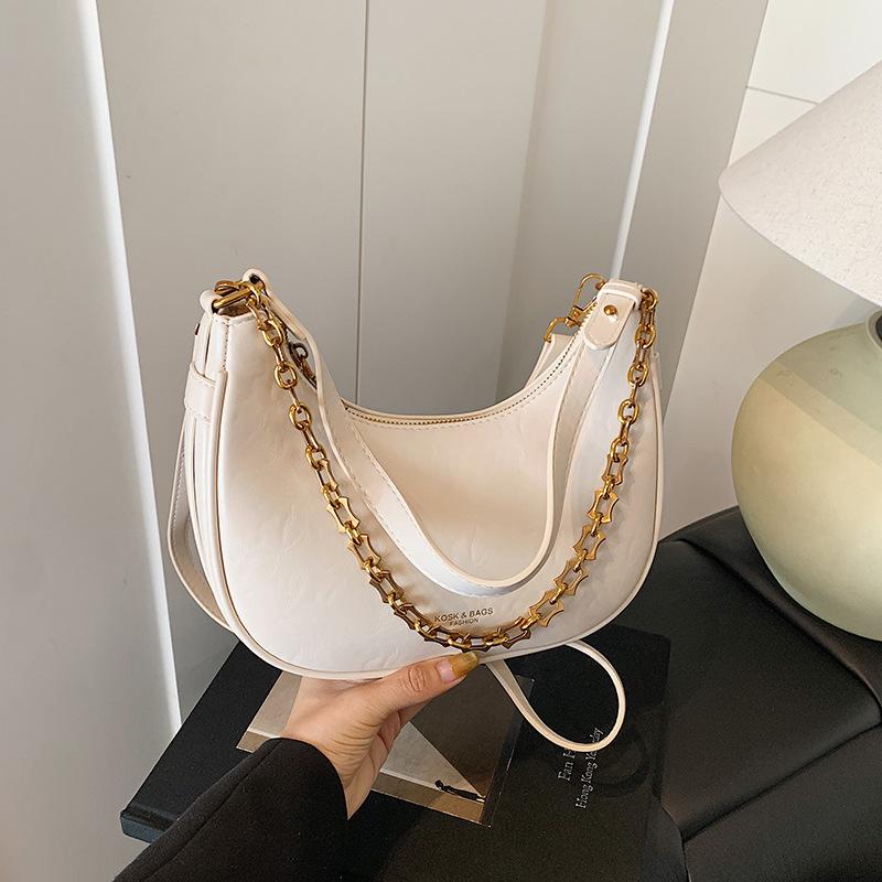 High-end Niche Bag Women's New Retro Versatile Messenger Bag One Shoulder Underarm Dumpling Bag