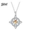 Ancient Symbolism Jewelry Celtic Knot Necklace Witches Birthstone Sparkling Symbol