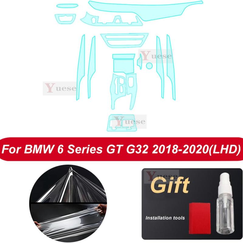 For BMW G32 6GT 6 Series 2018- Accessories interior Thin film transparent TPU Protective Film Anti-Scratch Sticker