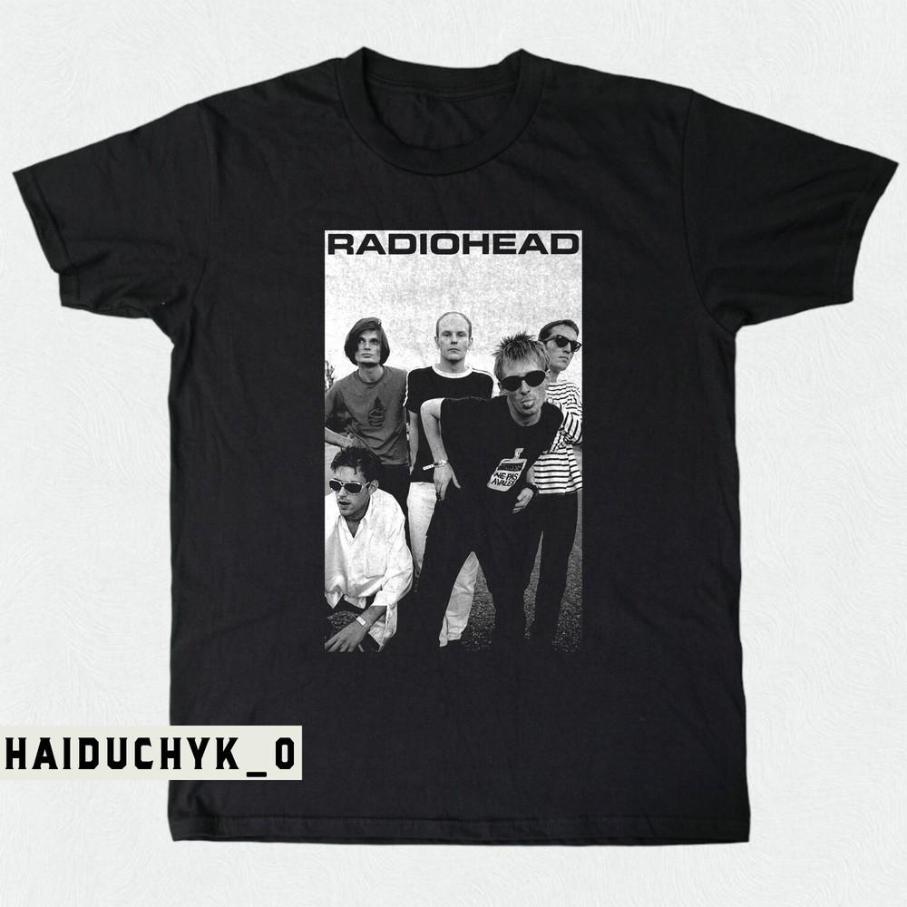 Radiohead Rock Band Unisex Black T-shirt Size S-5XL Unisex T-Shirt XXL