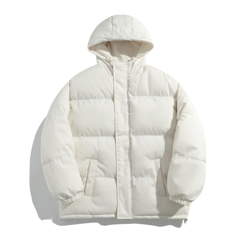 2025 Men's Winter Loose Hooded Cotton Jacket - Thick, Fashionable, Casual Outerwear