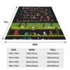 50 Video Game Knitted Blanket Arcade Game Collage FC Console Plush Throw Blankets Summer Air Conditioning Soft Warm Bedspreads
