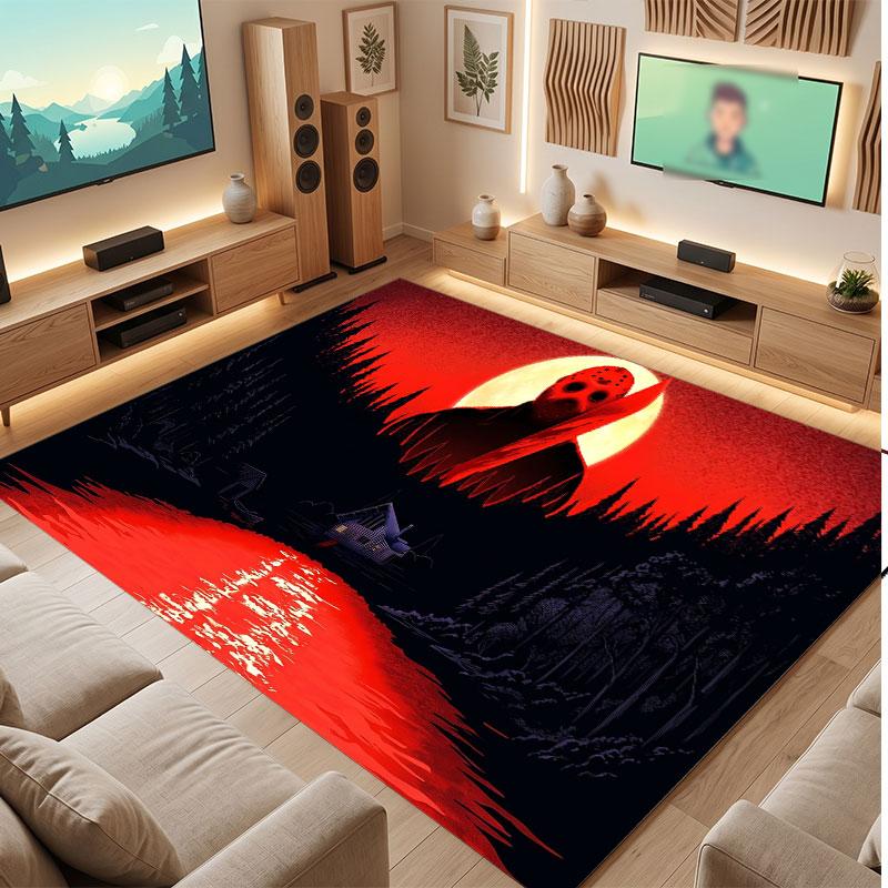 Friday the 13th Jason Voorhees Rug Soft Thick Non Slip Floor Carpet for Bedroom Living Room Home Decor