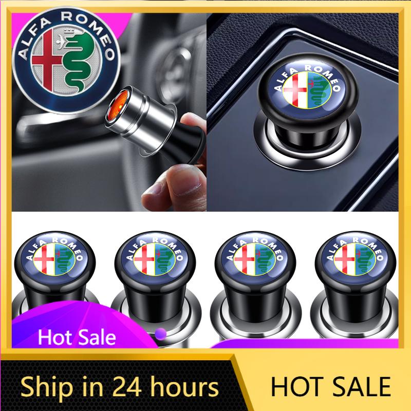 Autocollants de voiture Pour Alfa Romeo Voiture Briquet de voiture portable Badge automatique Adaptateur de briquet à cigare Pour Alfa Romeo 159 Giulietta Giulia