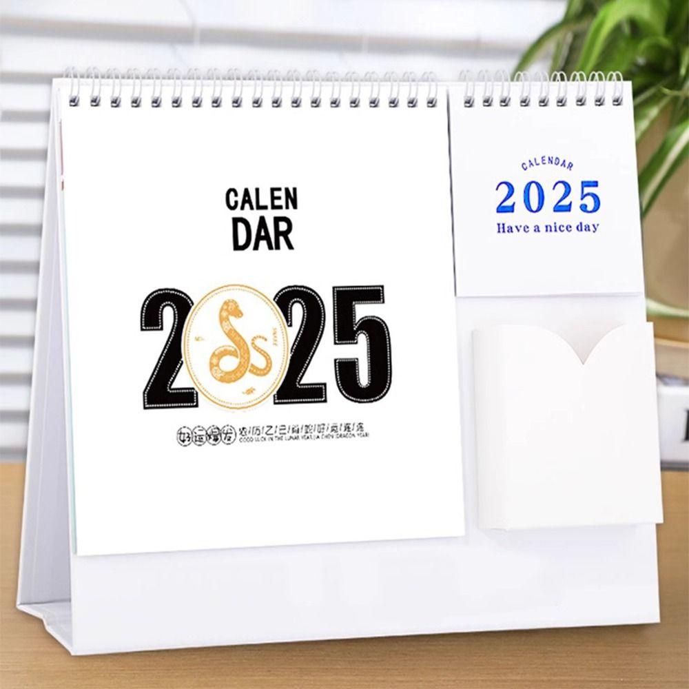 Simple Agenda Planner Scheduler Standing Flip Calendar Gift 2025 Desk Calendar  Home Decoration