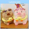 Cartoon Plush Toy Pig With Swimming Ring Cute Animal Soft Doll Gift For Kids