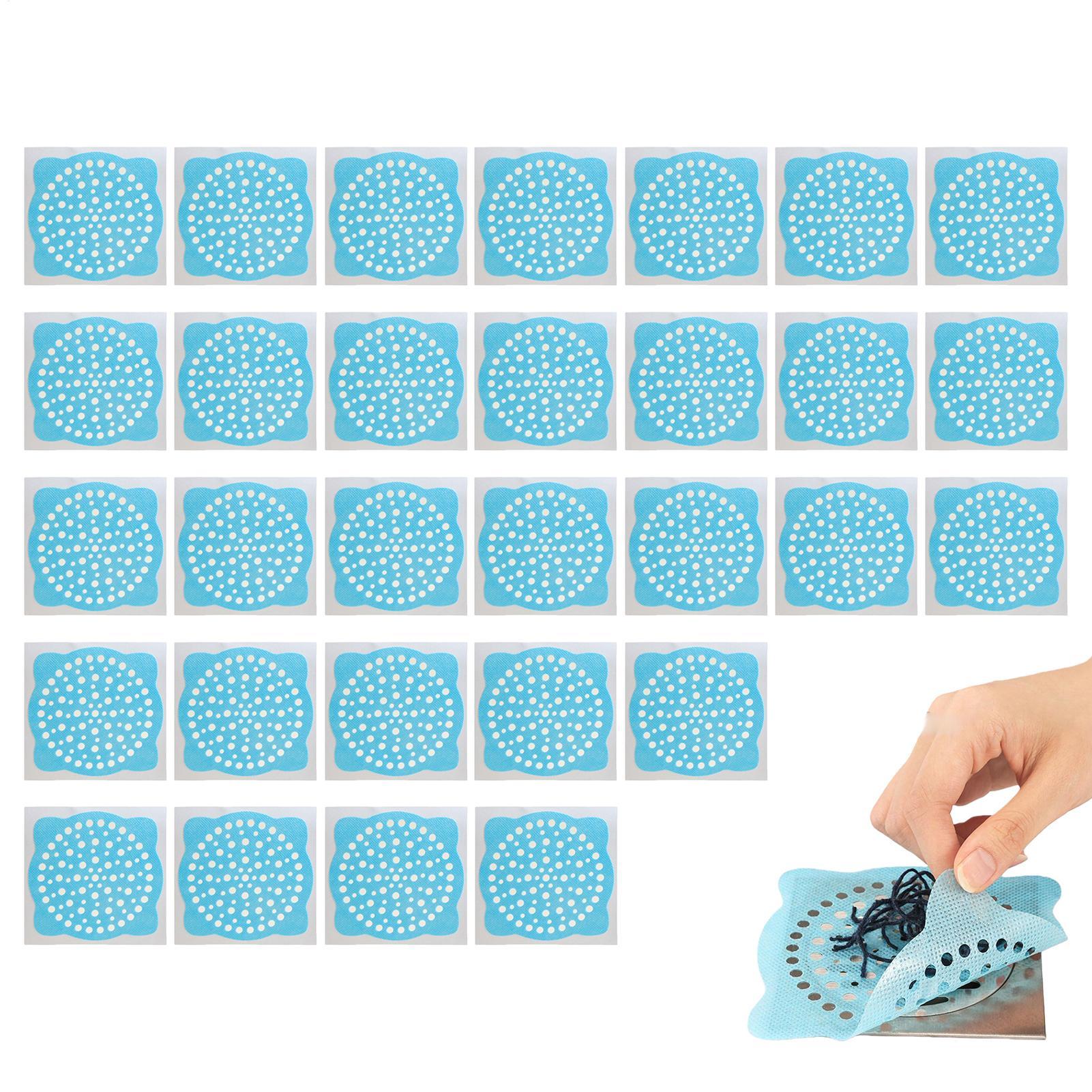 

30Pcs Disposable Floor Drain Sticker Shower Drain Hair Catcher Cover Sink Strainers Anti-blocking Bathtub Mesh Filter Sticker China Mainland
