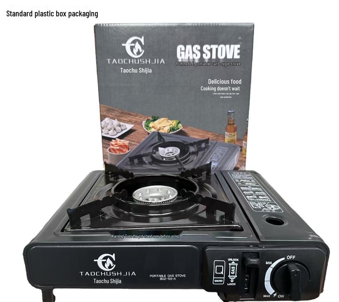 Portable Outdoor Butane Gas Camping Stove & Cookware Set for BBQ and Hot Pot