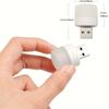 4pcs Mini USB Night Light Warm White Eye Protection Book Reading Light USB Plug Computer Mobile Power Charging LED Night Lamp