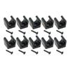 10pcs Multi-functional Fishing Pole Holder Clip Storage Rack Clamps Black/Red/Blue Cue Clips Fishing Rod Storage Rack 14mm/17mm