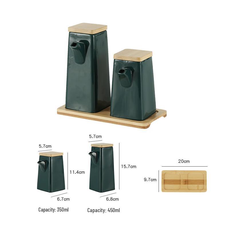 QianXing Ceramic Oil & Vinegar Dispenser Set