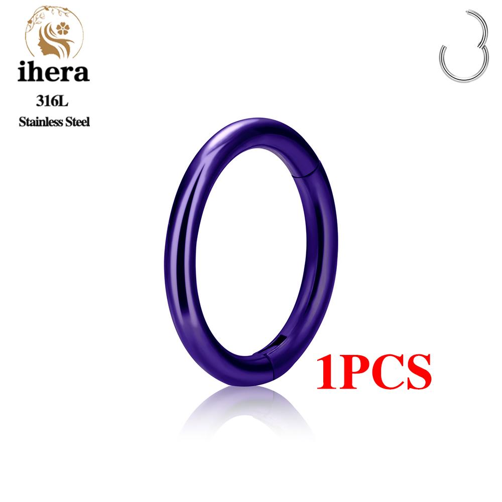 1/10PCS Stainless Steel Round Small Nose Ring Hoop 16G 18G 20G Hinged Segment Tragus Septum Cartilage Piercing Body Jewelry