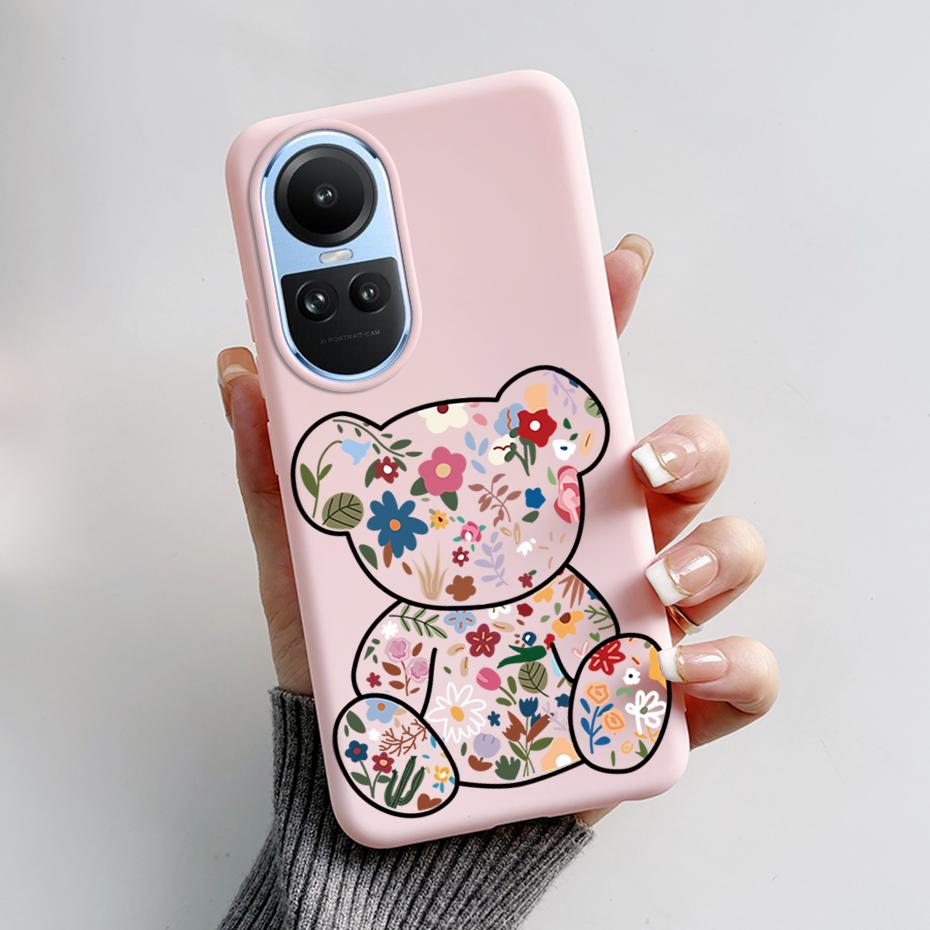 For OPPO Reno 10 5G CPH2531 Case Stylish Pattern Soft Silicone Phone Cases for Oppo Reno10 Pro Global 2023 CPH2525 Back Cover
