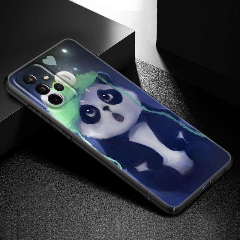 Чехол для телефона с милым рисунком панды для Samsung Galaxy A21 A30 A50 A52 S A13 A22 A32 A33 A53 A73 5G A11 A12 A31 A51 A70 A71 A72 Samsung A11