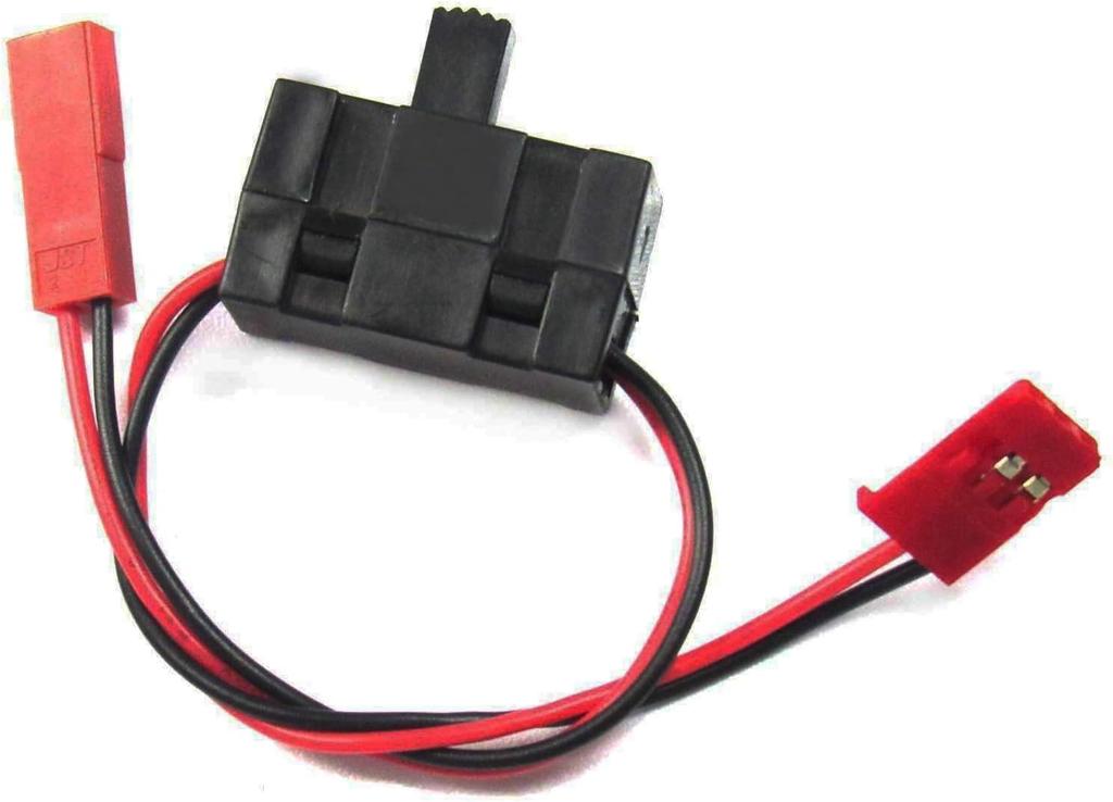 GTIWUNG 2-Pack OnOff Power Switch Receiver Switch & 6-Piece 4-Cell Double-Sided Holder 4 x 1.5V AA Container Holder Case with JST Connector Plug for