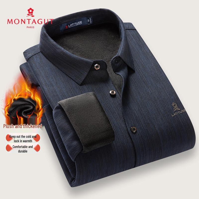 

Montagut Men s Fleece Lined Long Sleeve Casual Shirt 54