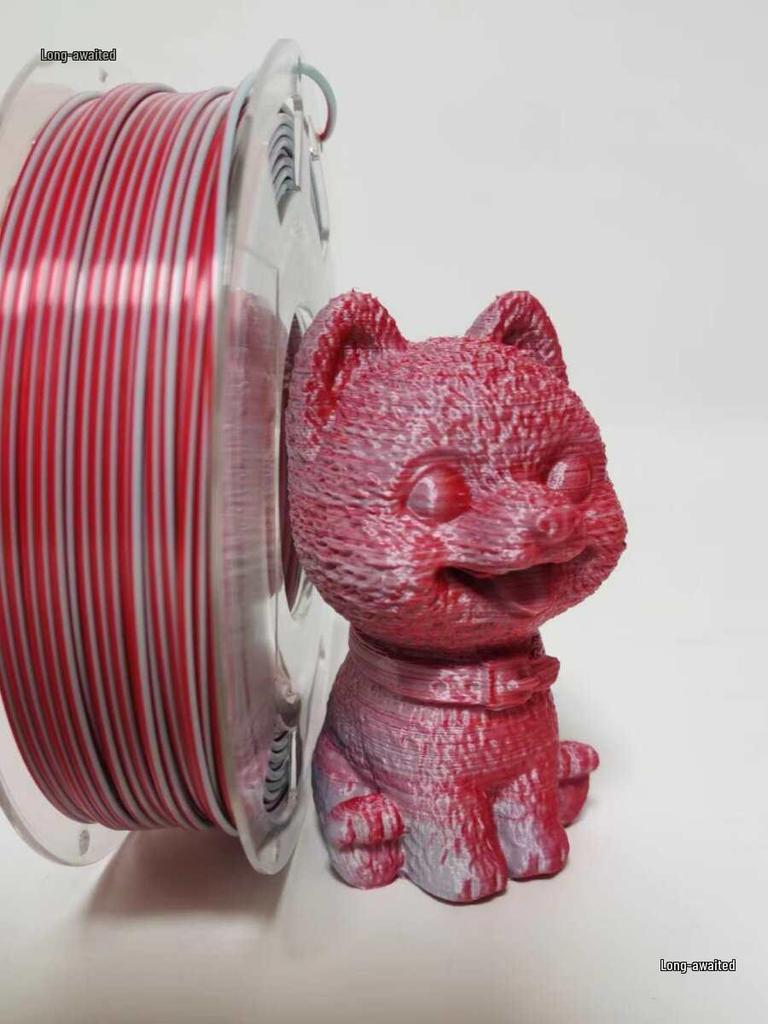 PLA Silk Dual-Color Tri-Color 1.75mm Filament for FDM 3D Printers
