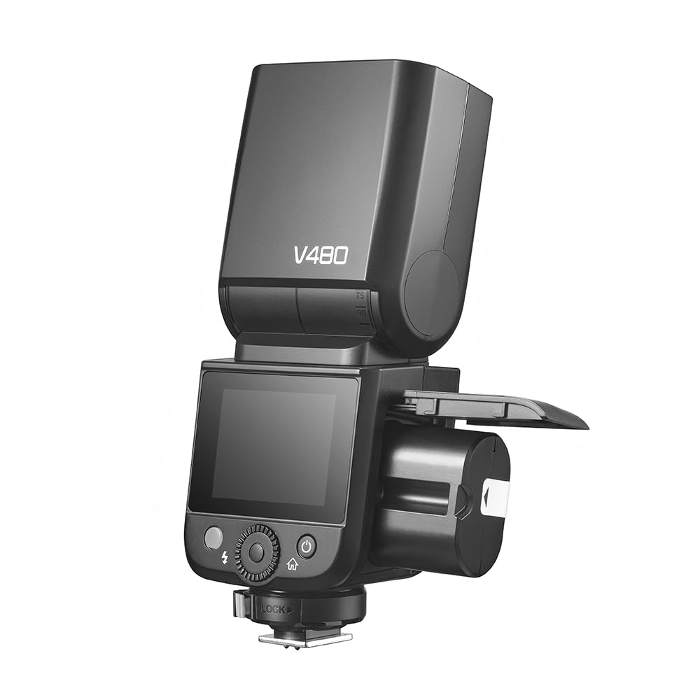 Godox TTL Camera Flash V480 S GN50 HSS Modeling Light Touchscreen LCD 650 Full Flashes Wireless Receiver Transmitter 269291 (for Sony) 1/8000