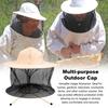 Mosquito Head Net Full-Mesh Design Drawstring Windproof Strap Good Breathability Beekeeping Men Bee Prevention