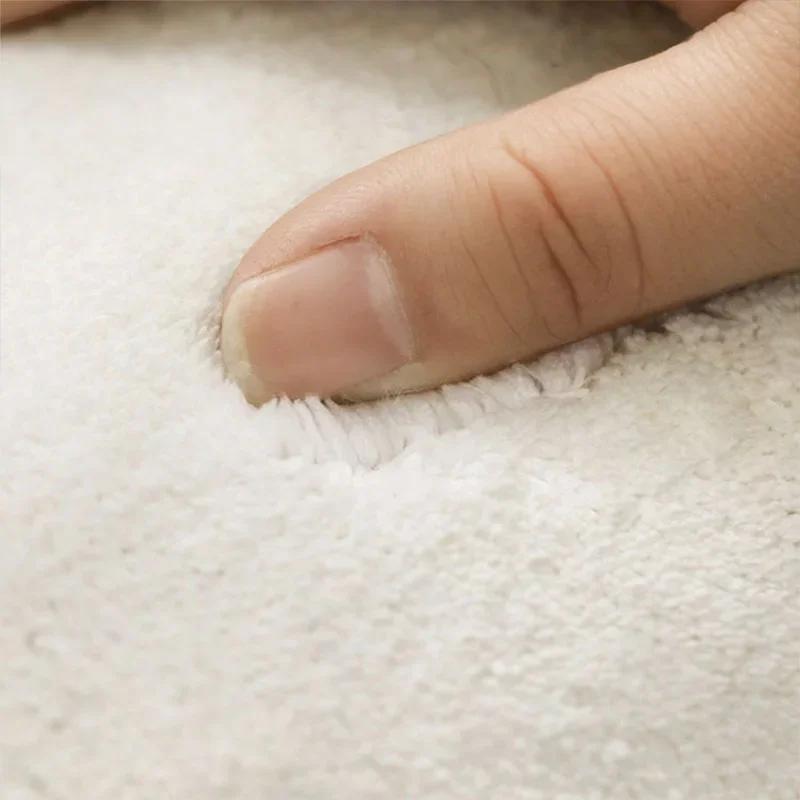 Modern Style Carpets for Living Room Thick Plush Bedroom Decor Flower Carpet Large Area Home Anti-slip Floor Mat Fluffy Soft Rug