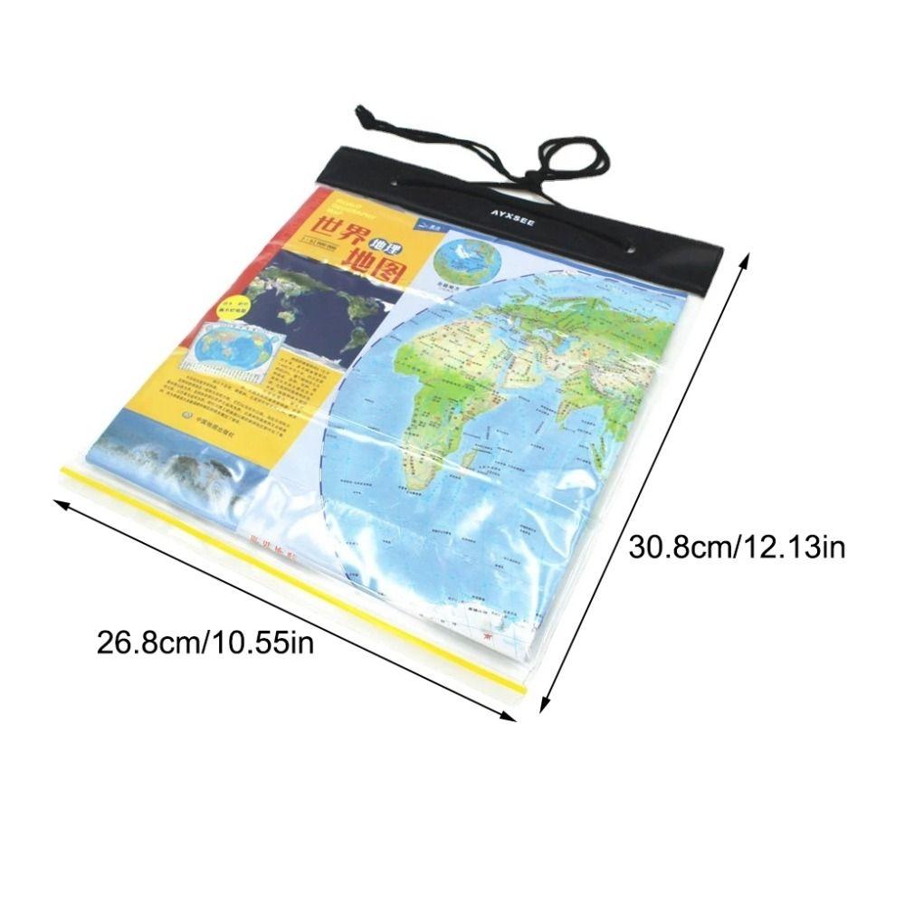 Hiking Storage Pouch PVC Transparent Map Dry Bag Waterproof Bags Map Waterproof Bag Map Case