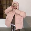 Down jacket women's winter new short hooded bread jacket duck down fashion versatile warm jacket