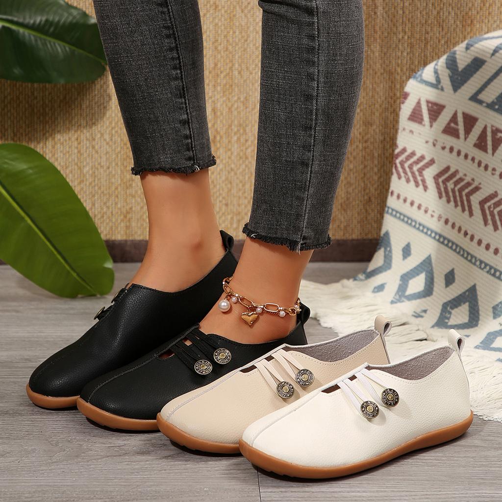 Women Flats Summer New Soft Leather Flat Women Shoes New Non-slip Flat Casual Loafers Shoes for Women Zapatos De Mujer