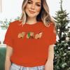 Merry Christmas Capybaras Print Women Fashion Casual Tshirts Capybara Kawaii Cartoon Tee Capybaras Lover Christmas Gift Tshirt