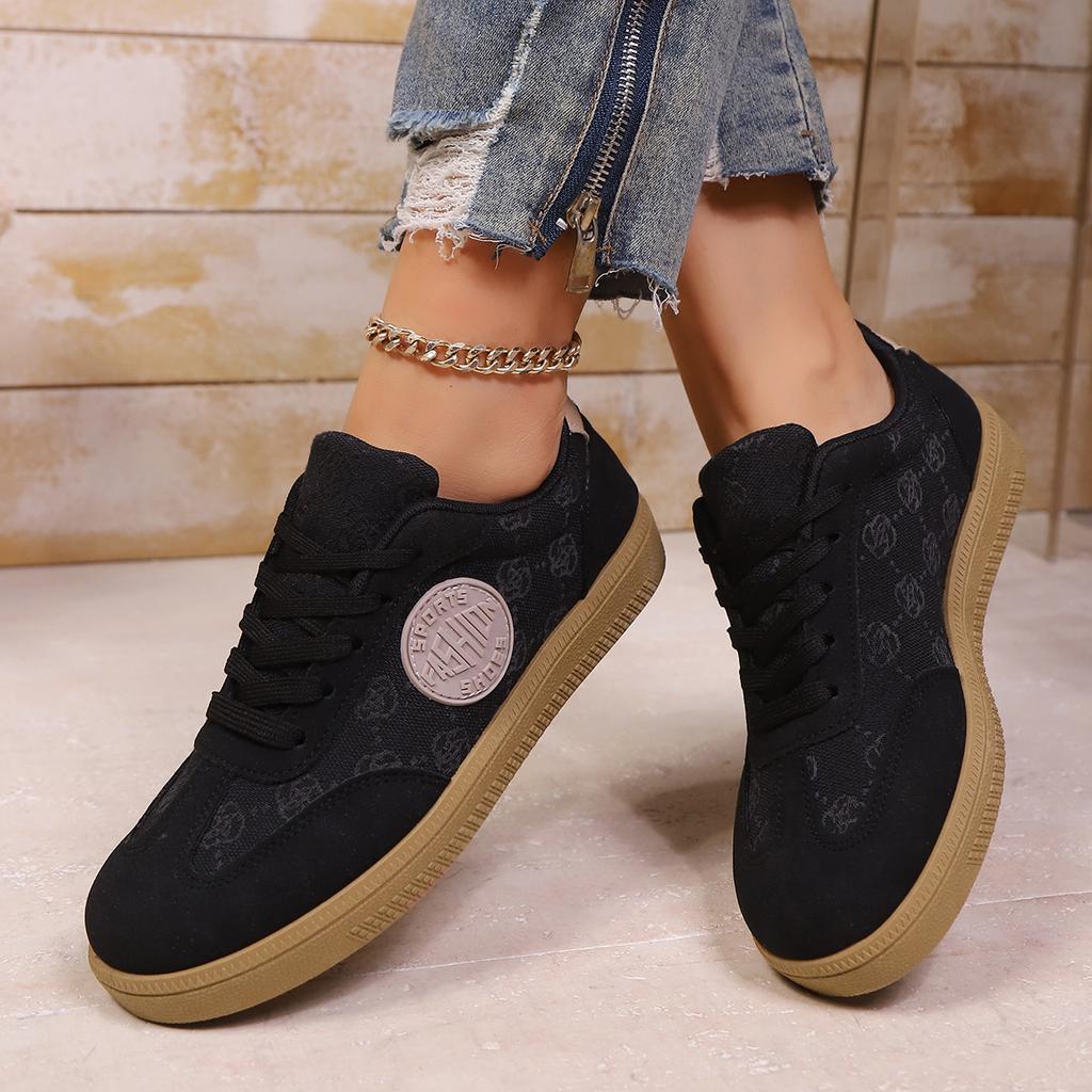 Fashion Women Sneakers Fashion Lace Up Sports Shoes Woman  Lightweight Comfortable Sneakers Women Casual Breathable Plus Size Sneakers