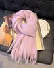 Atmosphere blue coffee plaid scarf women's new warm versatile plaid scarf student couple thickened shawl