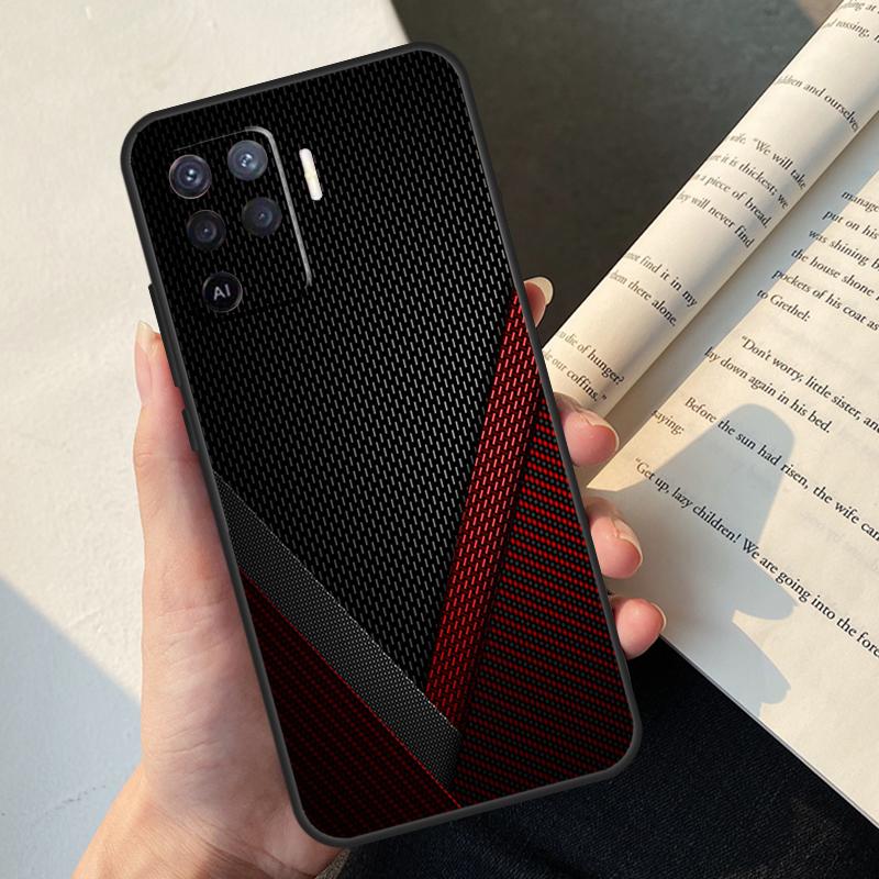 Carbon Fiber Case For Oppo A58 A98 A78 A18 A38 A60 A80 A40 A77 A57 A17 A74 A54 A94 A96 A76 A16 A15 A5 Pro