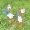Funny Duck Figurine Ornaments Decors Duck Statue Craft Succulents Decorations Sculpture for Home Garden Outdoor